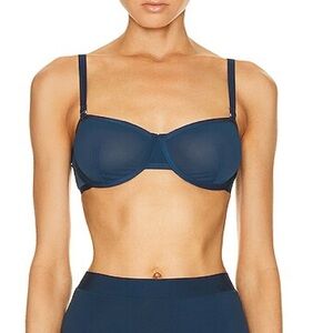 CUUP Mesh Balconette Bra in Ocean Blue size 36F